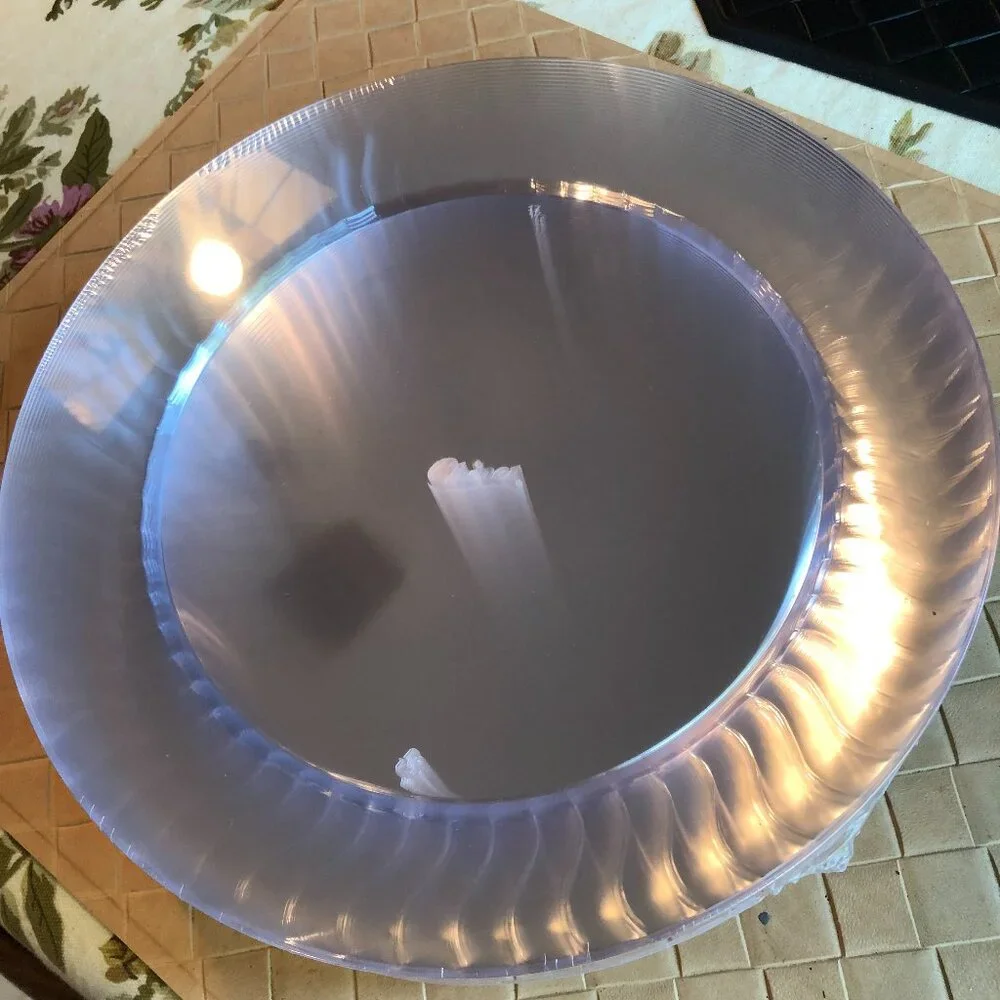 Chinet Cut Crystal Clear Disposable Dinner Plates 25 10
